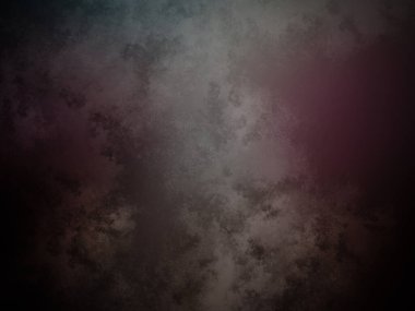 Kırmızı ışığı olan karanlık ve kirli bir duvar.