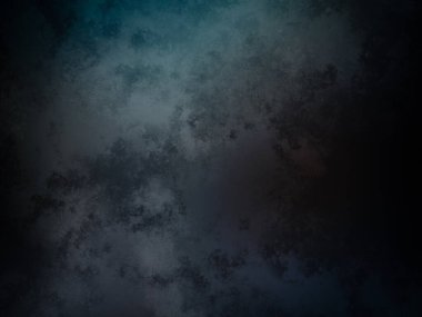 Koyu mavi ve siyah arkaplan ve beyaz saat.