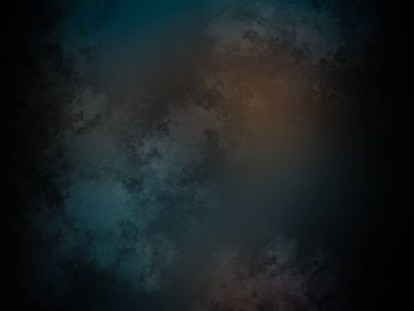 Bulanık efektli koyu mavi ve turuncu bir arkaplan