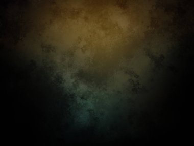 Koyu bir arka plan, yeşil ve sarı renkli.