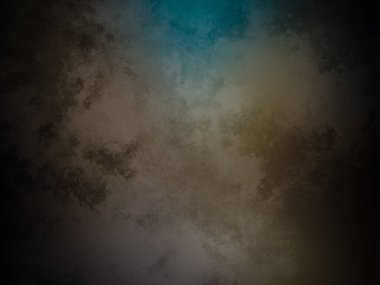 koyu bir arkaplan, mavi ve sarı renkli.