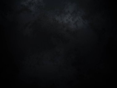 Kara bir arka plan, karanlık bir gökyüzü ve birkaç bulut.