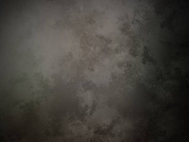 Üzerinde saat olan karanlık ve kirli bir duvar.