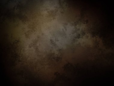 Koyu kahverengi ve siyah arkaplan ve beyaz saat.