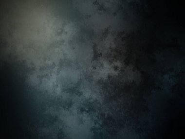 Koyu mavi ve siyah arkaplan, beyaz ve siyah saat.