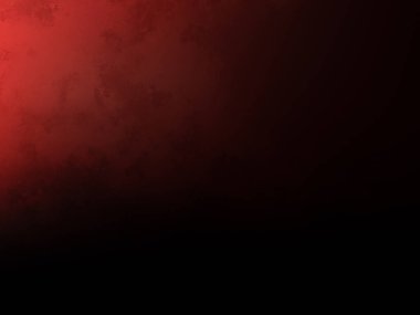 Siyah arkaplanı ve siyah beyaz resmi olan kırmızı bir duvar.