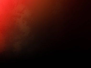 Karanlık bir odada parlayan kırmızı bir ışık.