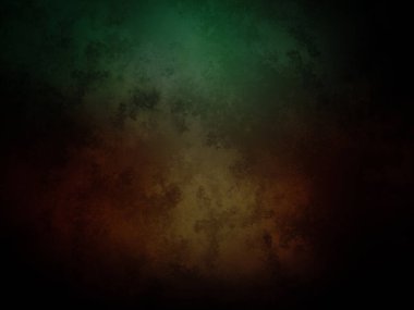 Koyu yeşil ve kahverengi bir arka plan ve soluk bir etki