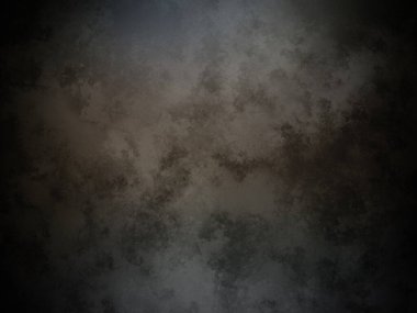 Siyah arkaplanı olan karanlık ve kirli bir duvar.