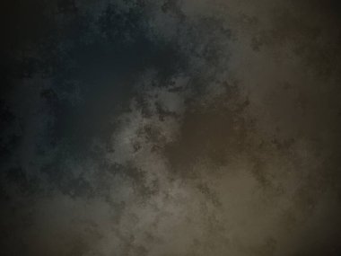 Üzerinde saat olan karanlık ve kirli bir duvar.