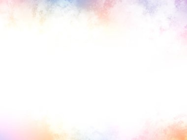 Beyaz gökyüzü ve bulutlarla dolu renkli bir arkaplan.