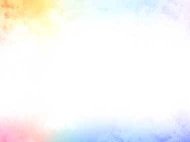 Beyaz gökyüzü ve gökkuşağı ile renkli bir arkaplan