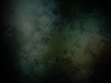 Koyu yeşil ve siyah arkaplan ve beyaz saat.