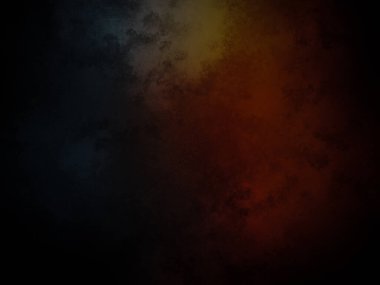 Kırmızı, sarı ve mavi renk şemasına sahip koyu bir arkaplan