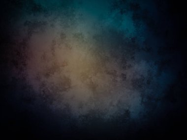 Koyu mavi ve yeşil arkaplan ve bulanık ışık