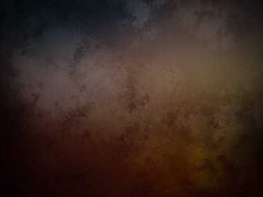 Üzerinde saat olan karanlık ve kirli bir duvar.