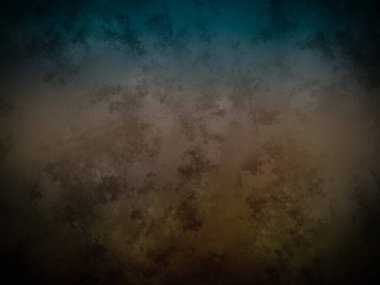 Koyu ve kirli bir duvar, mavi ve kahverengi bir arka plan.