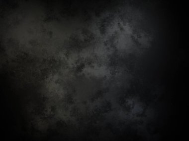 Kara bir arka plan, karanlık bir gökyüzü ve bazı bulutlar.