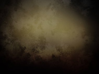 Üzerinde saat olan karanlık ve kirli bir duvar.