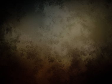 Üzerinde saat olan karanlık ve kirli bir duvar.