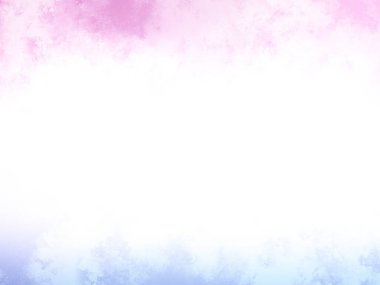 Beyaz kenarlıklı pembe ve mavi suluboya arkaplan