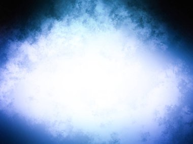 Ortasında ışık olan mavi ve beyaz bir arkaplan