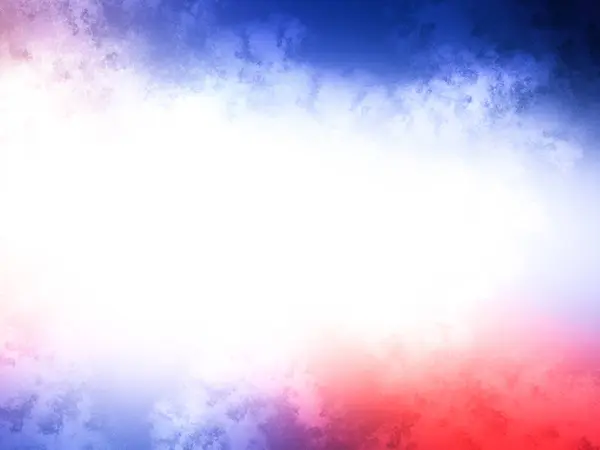 a red, white and blue background with a blurry background