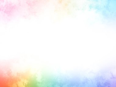 Metin için beyaz boşluğu olan gökkuşağı renkli bir arkaplan