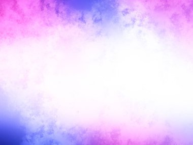 Beyaz arkaplanı olan pembe ve mavi bir bulut.