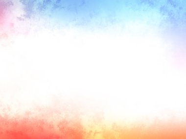 Bulutlu ve güneşli renkli bir gökyüzü.