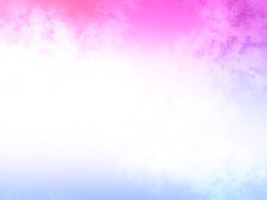 Pembe ve mavi bir bulut ile dolu beyaz bir bulut