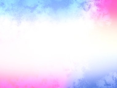 Bulutlu renkli bir gökyüzü ve pembe ve mavi bir gökyüzü.