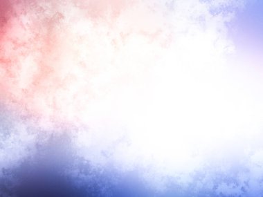 Kırmızı ve mavi arkaplanı olan bulutlu bir gökyüzünde uçan bir uçak.