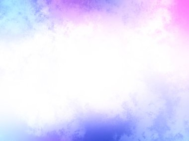 Bulutları ve uçakları olan renkli bir gökyüzü.