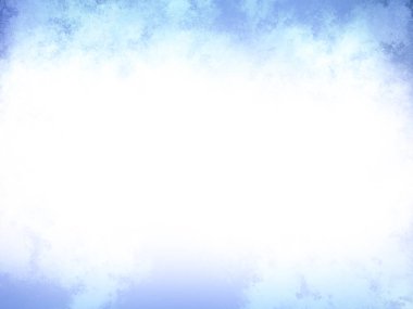 Ortasında beyaz bir bulut olan mavi bir gökyüzü