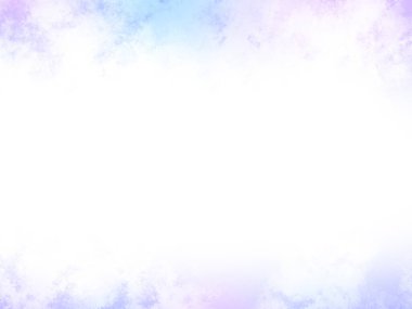 Bulutları ve beyaz arkaplanı olan renkli bir gökyüzü.