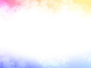 Beyaz gökyüzü ve gökkuşağı ile renkli bir arkaplan