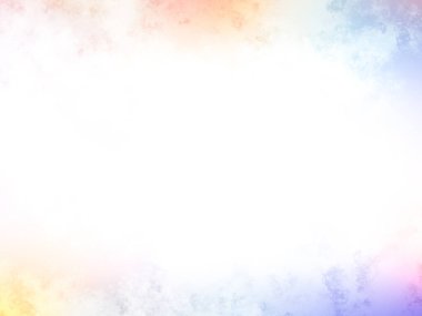 Beyaz gökyüzü ve gökkuşağı ile renkli bir arkaplan