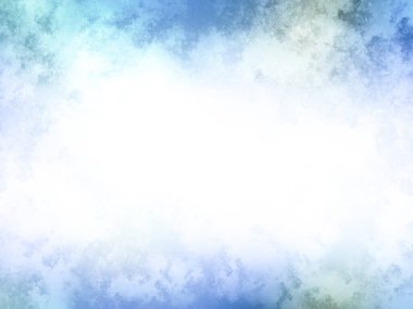 Gökyüzü ve bulutları olan mavi ve beyaz bir arkaplan