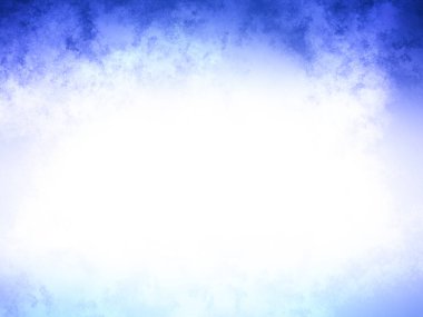 Ortasında beyaz bir ışık olan mavi bir gökyüzü