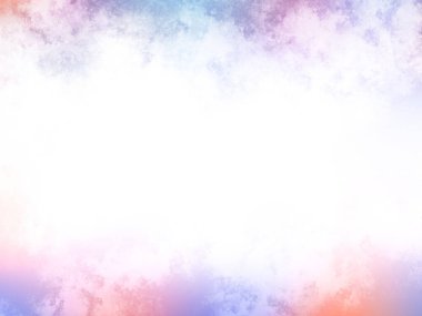 Beyaz gökyüzü ve bulutlarla dolu renkli bir arkaplan.