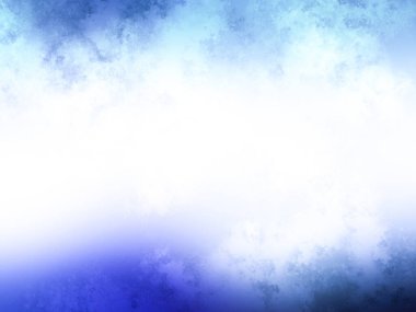 Bulanık gökyüzü ile mavi ve beyaz bir arkaplan