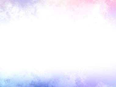 Bulutları ve beyaz arkaplanı olan renkli bir gökyüzü.