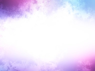 Pembe ve mavi tonlarda renkli bir bulut.