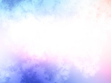 Bulutlu renkli bir gökyüzü ve pembe ve mavi bir gökyüzü.