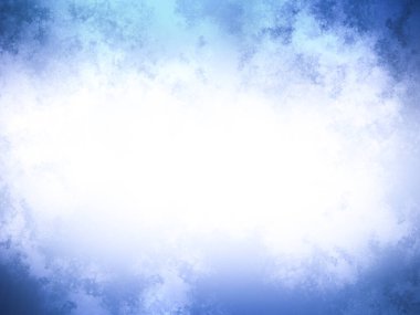 Ortasında beyaz bir bulut olan mavi bir gökyüzü