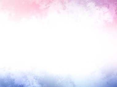 Beyaz gökyüzü ile pembe ve mavi bir arkaplan