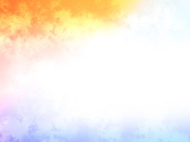 Bulutlu ve gökkuşaklı renkli bir gökyüzü.