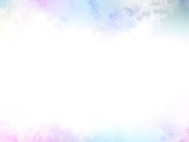 Beyaz gökyüzü ve bulutlarla dolu renkli bir arkaplan.