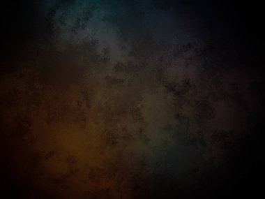 koyu bir arka plan, mavi ve turuncu renkli.